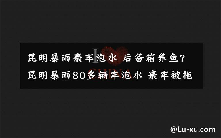 昆明暴雨豪车泡水 后备箱养鱼?昆明暴雨80多辆车泡水 豪车被拖出车库面目全非