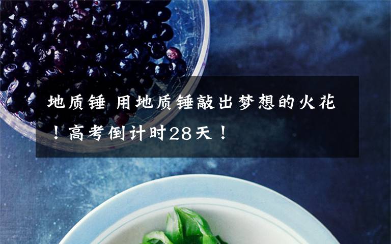 地质锤 用地质锤敲出梦想的火花！高考倒计时28天！