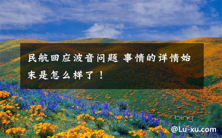 民航回应波音问题 事情的详情始末是怎么样了!