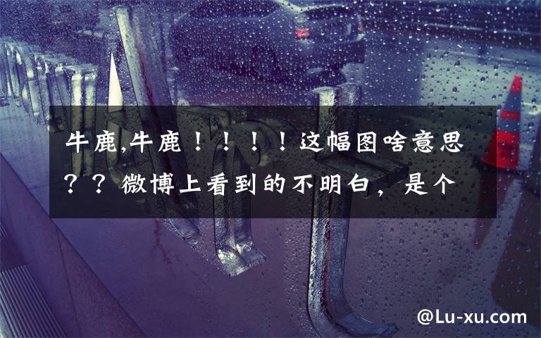 牛鹿,牛鹿！！！！这幅图啥意思？？微博上看到的不明白，是个动图，鹿是想拉吴的手还是什么，一个女人过来说他