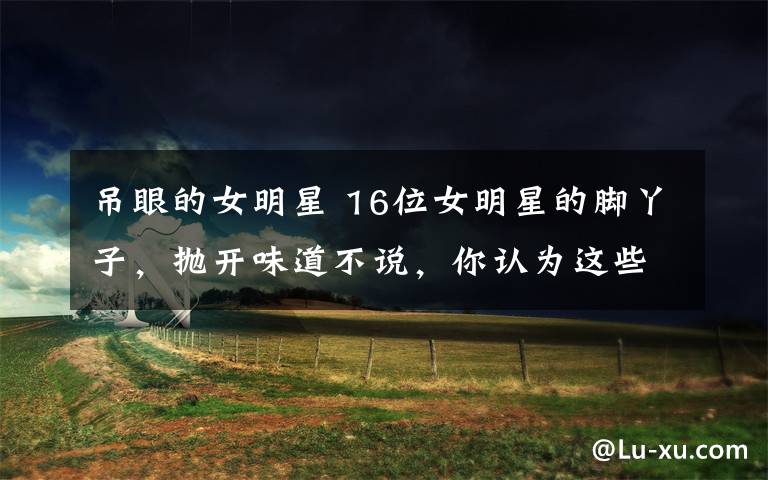 吊眼的女明星 16位女明星的脚丫子,抛开味道不说,你认为这些女星谁的最美?