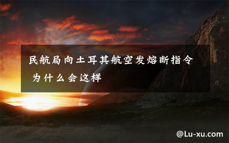 民航局向土耳其航空发熔断指令 为什么会这样