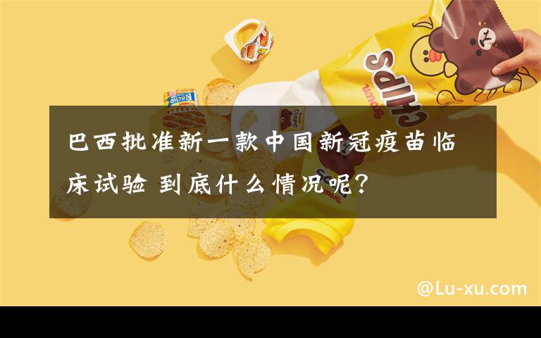 巴西批准新一款中国新冠疫苗临床试验 到底什么情况呢？