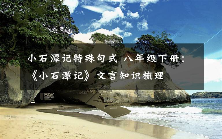 小石潭记特殊句式 八年级下册：《小石潭记》文言知识梳理