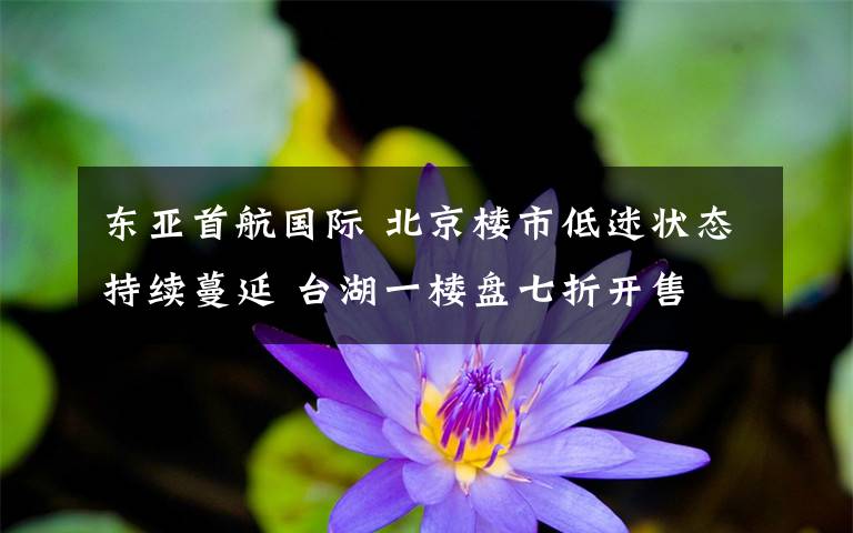 东亚首航国际 北京楼市低迷状态持续蔓延 台湖一楼盘七折开售