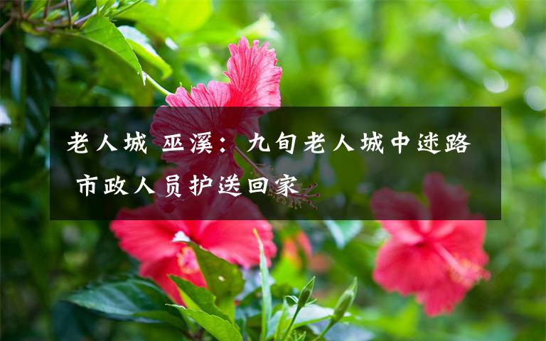 老人城 巫溪:九旬老人城中迷路 市政人员护送回家