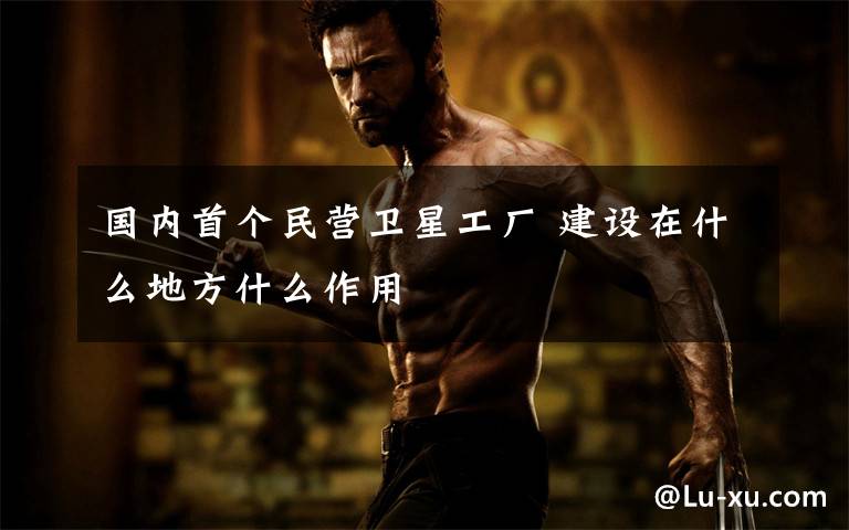 国内首个民营卫星工厂 建设在什么地方什么作用