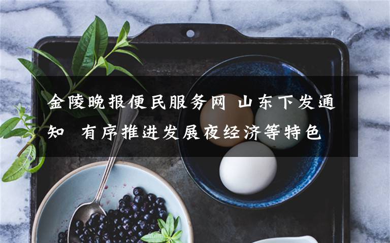 金陵晚报便民服务网 山东下发通知 有序推进发展夜经济等特色经营方式
