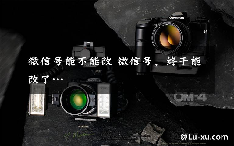 微信号能不能改 微信号,终于能改了…