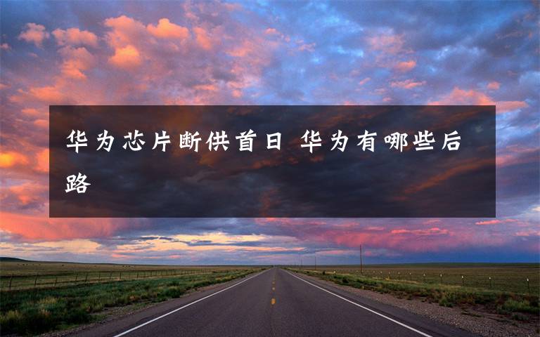 华为芯片断供首日 华为有哪些后路