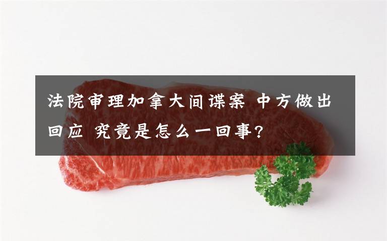 法院审理加拿大间谍案 中方做出回应 究竟是怎么一回事?