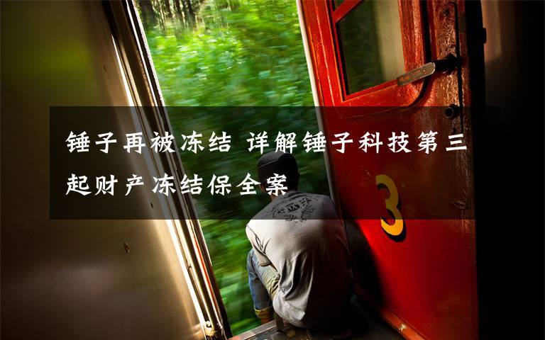 锤子再被冻结 详解锤子科技第三起财产冻结保全案