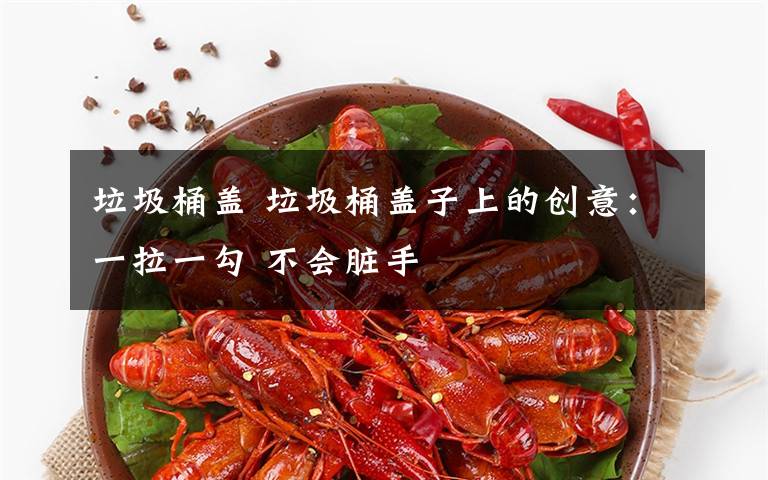 垃圾桶盖 垃圾桶盖子上的创意:一拉一勾 不会脏手