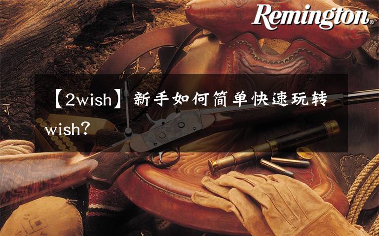 【2wish】新手如何简单快速玩转wish?