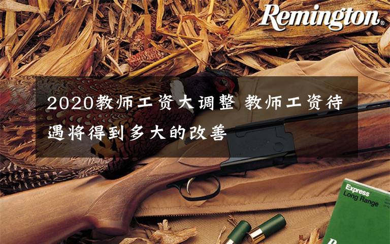 2020教师工资大调整 教师工资待遇将得到多大的改善