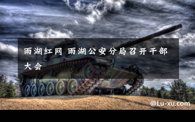 雨湖红网 雨湖公安分局召开干部大会