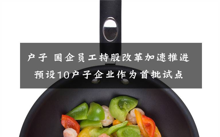 户子 国企员工持股改革加速推进  预设10户子企业作为首批试点