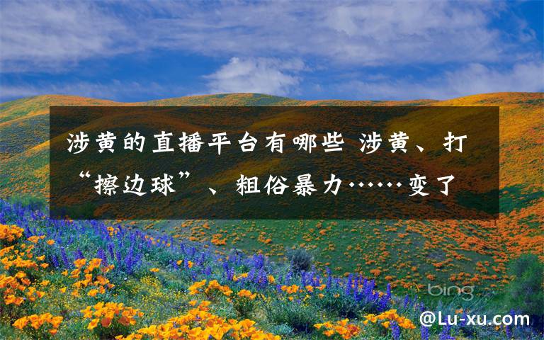 涉黄的直播平台有哪些 涉黄、打“擦边球”、粗俗暴力……变了味的直播谁来管?