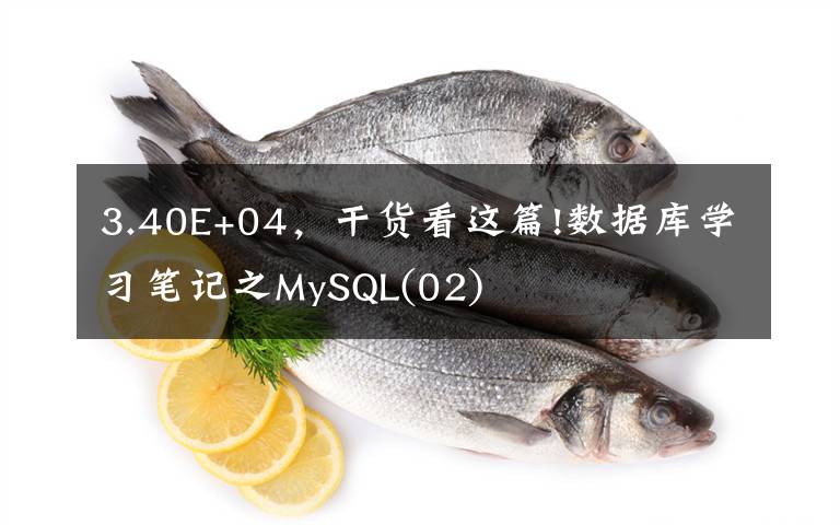 3.40E+04,干货看这篇!数据库学习笔记之MySQL(02)