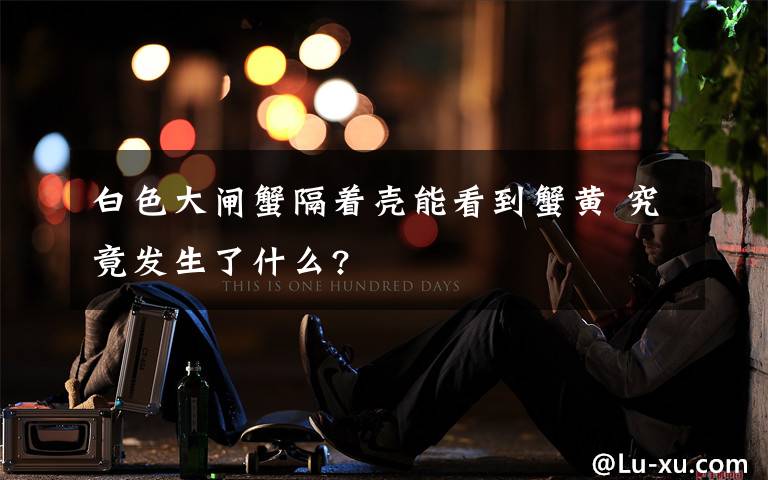 白色大闸蟹隔着壳能看到蟹黄 究竟发生了什么?