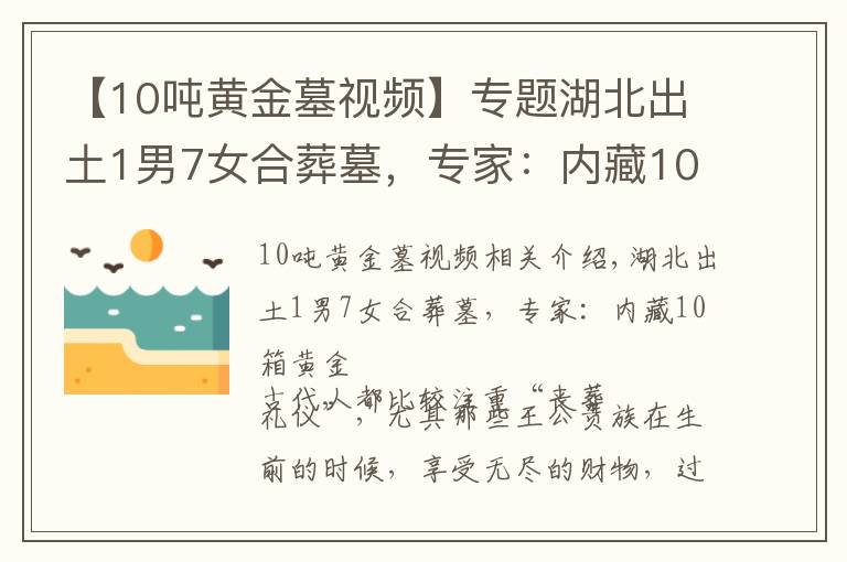 【10吨黄金墓视频】专题湖北出土1男7女合葬墓，专家：内藏10箱黄金