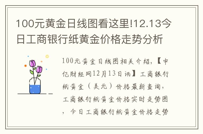 100元黄金日线图看这里!12.13今日工商银行纸黄金价格走势分析 工商银行纸黄金价格走势图