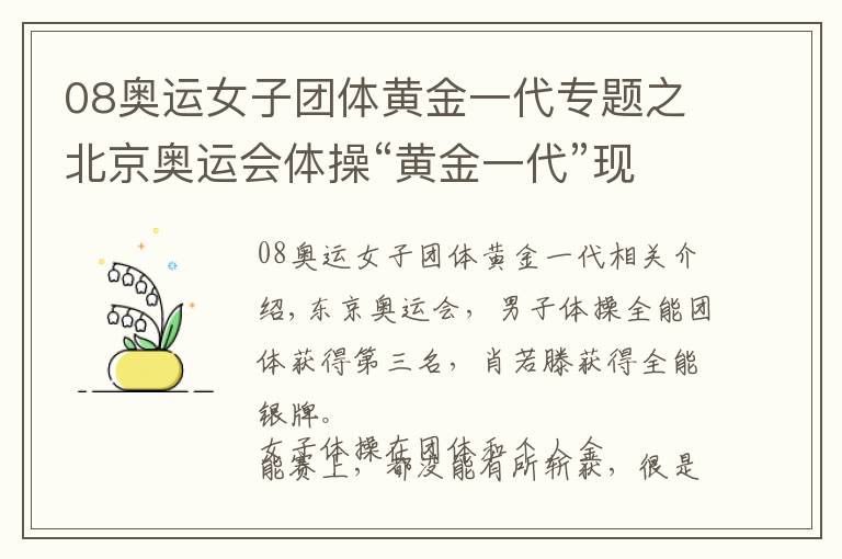 08奥运女子团体黄金一代专题之北京奥运会体操“黄金一代”现状：当老板、进娱乐圈，还有人神隐
