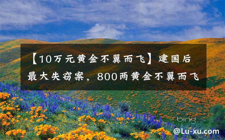 【10万元黄金不翼而飞】建国后最大失窃案，800两黄金不翼而飞，凶手19年没睡好觉