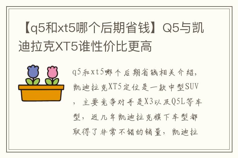 【q5和xt5哪个后期省钱】Q5与凯迪拉克XT5谁性价比更高