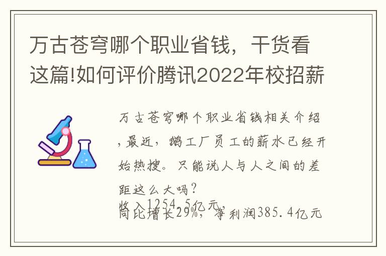 万古苍穹哪个职业省钱,干货看这篇!如何评价腾讯2022年校招薪水?