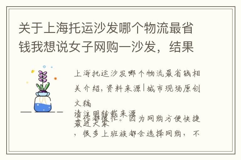 关于上海托运沙发哪个物流最省钱我想说女子网购一沙发，结果沙发没了还赔2600元，物流：破损自负