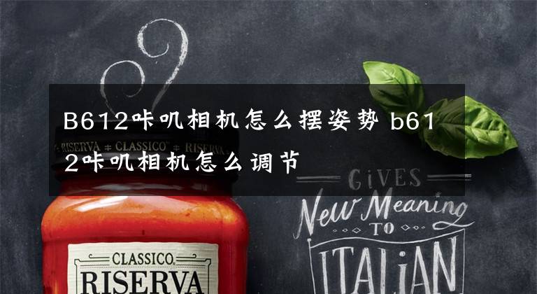 B612咔叽相机怎么摆姿势 b612咔叽相机怎么调节