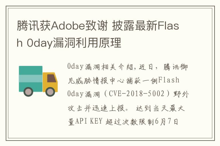 腾讯获Adobe致谢 披露最新Flash 0day漏洞利用原理