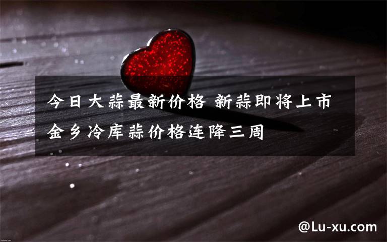 今日大蒜最新价格 新蒜即将上市金乡冷库蒜价格连降三周
