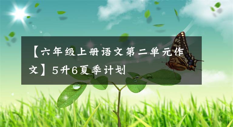 【六年级上册语文第二单元作文】5升6夏季计划