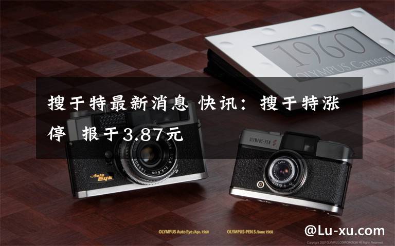 搜于特最新消息 快讯:搜于特涨停  报于3.87元