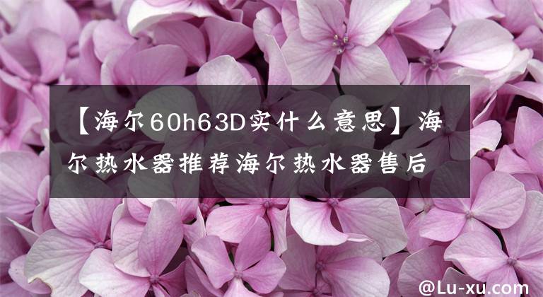【海尔60h63D实什么意思】海尔热水器推荐海尔热水器售后服务怎么样?