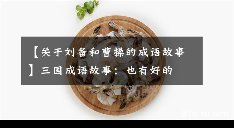 【关于刘备和曹操的成语故事】三国成语故事:也有好的
