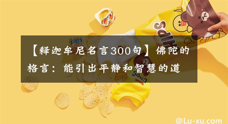 【释迦牟尼名言300句】佛陀的格言：能引出平静和智慧的道路就是8左右