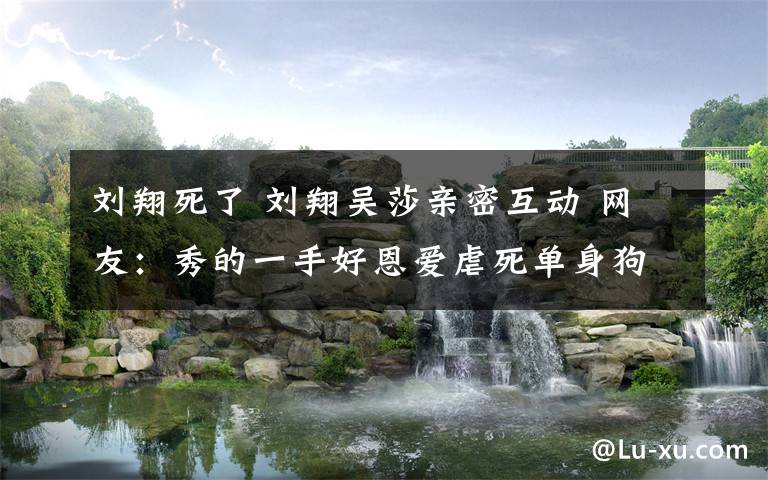 刘翔死了 刘翔吴莎亲密互动 网友:秀的一手好恩爱虐死单身狗