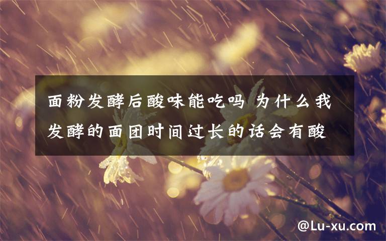面粉发酵后酸味能吃吗 为什么我发酵的面团时间过长的话会有酸味,我用的是(安琪高活性干酵母),一斤面粉我放了5克是不是过多了