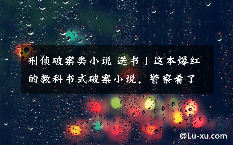 刑侦破案类小说 送书丨这本爆红的教科书式破案小说,警察看了高呼“太真实了”!