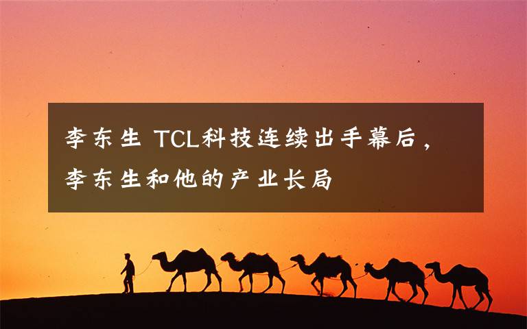 李东生 TCL科技连续出手幕后,李东生和他的产业长局