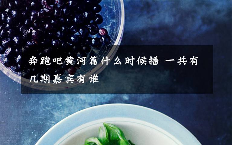 奔跑吧黄河篇什么时候播 一共有几期嘉宾有谁