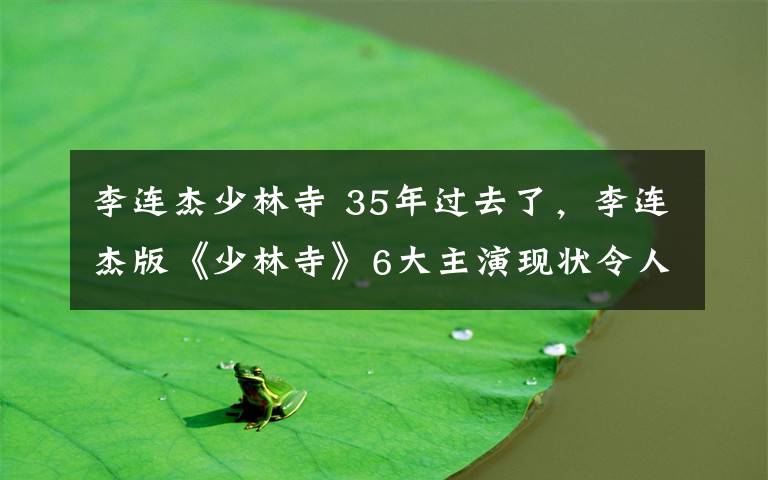 李连杰少林寺 35年过去了,李连杰版《少林寺》6大主演现状令人吃惊!