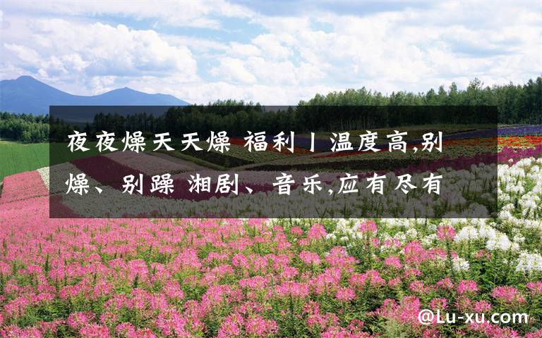 夜夜燥天天燥 福利丨温度高,别燥、别躁 湘剧、音乐,应有尽有
