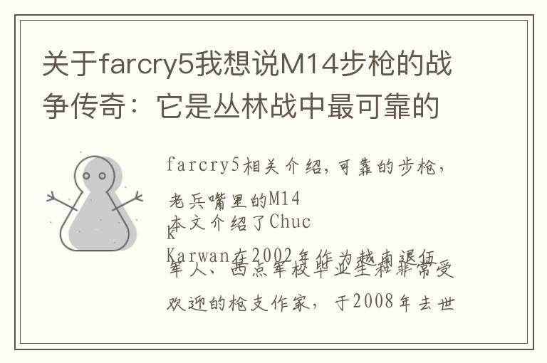 关于farcry5我想说M14步枪的战争传奇：它是丛林战中最可靠的老战友