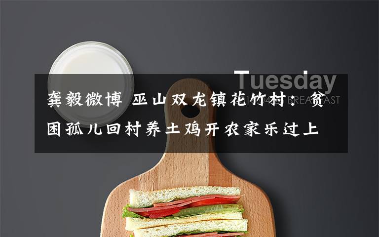 龚毅微博 巫山双龙镇花竹村:贫困孤儿回村养土鸡开农家乐过上好日子