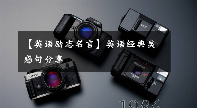 【英语励志名言】英语经典灵感句分享