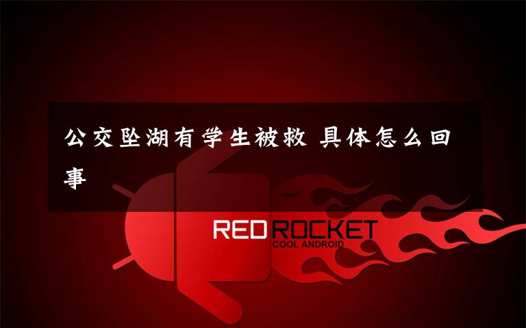 公交坠湖有学生被救 具体怎么回事